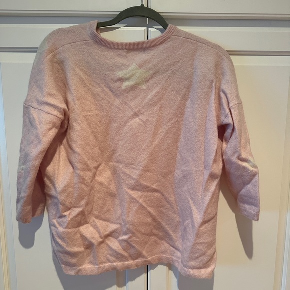 Sold out Brodie Cashmere pink star sweater - Picture 2 of 4
